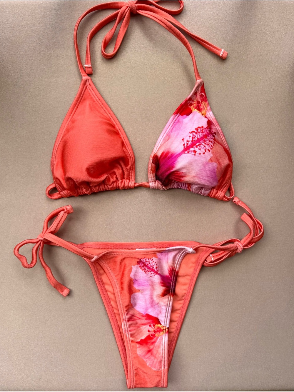 wild fable Coral-Pink Floral Bikini